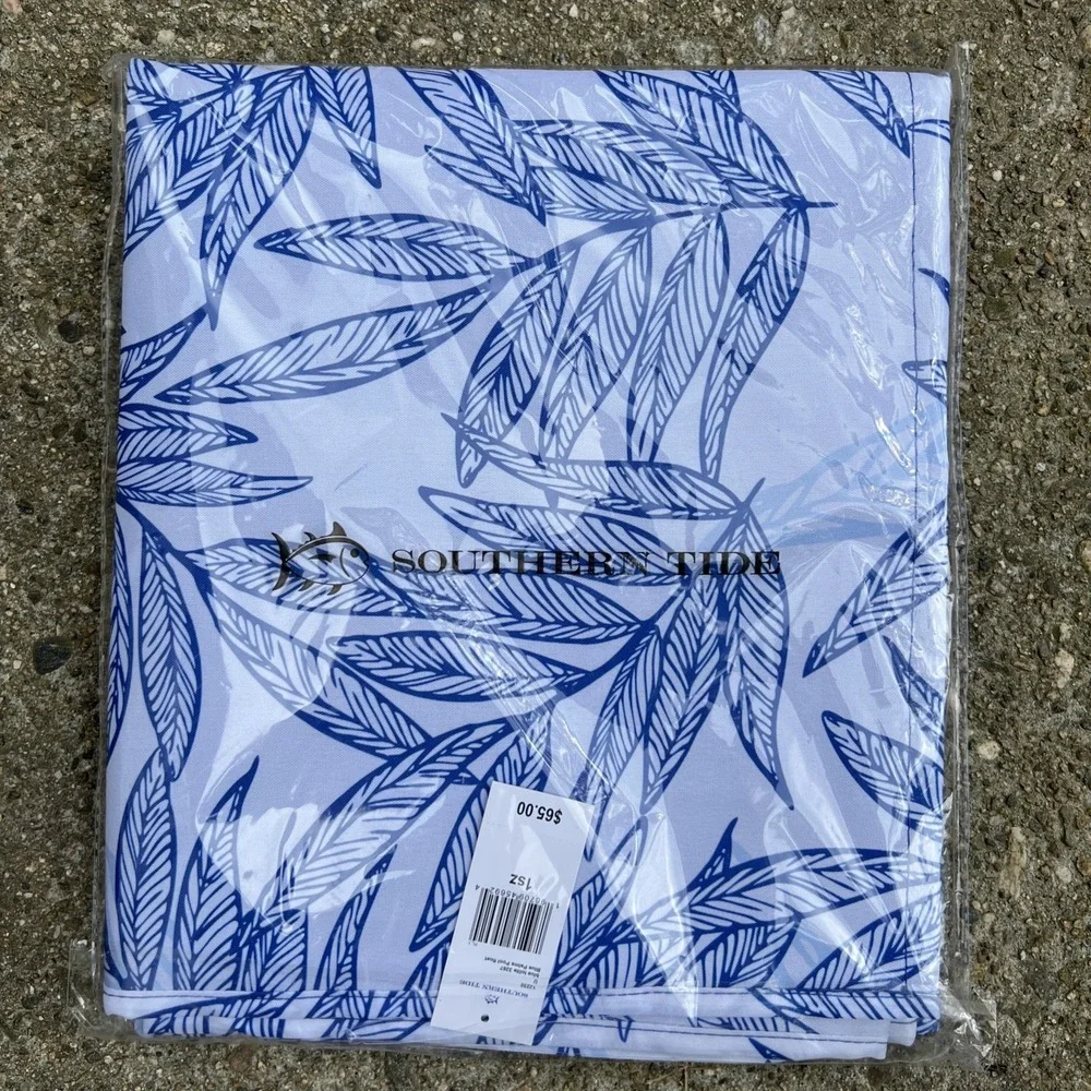 New Southern Tide Blue Palms Pool Float